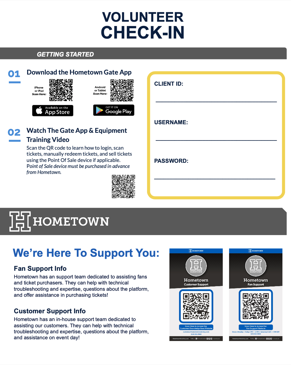 Practical Help Check In Volunteer Check-In Resource